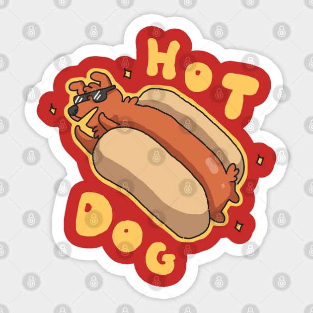 Hot Dog Sticker by goccart